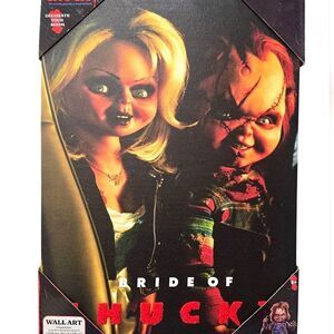 Universal Studio Bride of Chucky Embrodried Canva Wall Decor